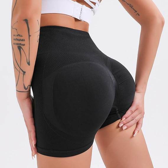 Leggings Corto Elástico Push Up negro - ElectroFit