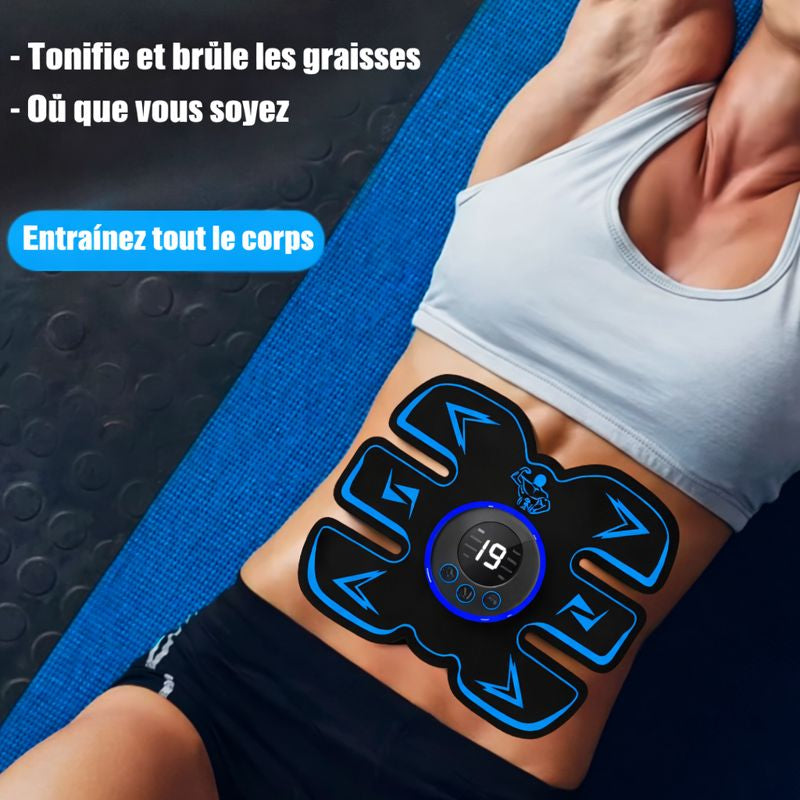 Kit d’électrostimulation EMS – Fessiers + Abdominaux | 4 pour le prix d’1
